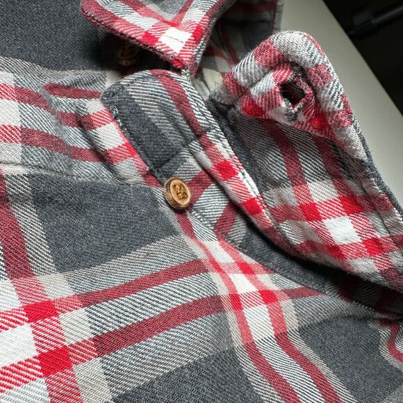 Levi's Made & Crafted Plaid Shirt Concealed Plackets EU Sz 3 US Medium / Large - Picture 8 of 12